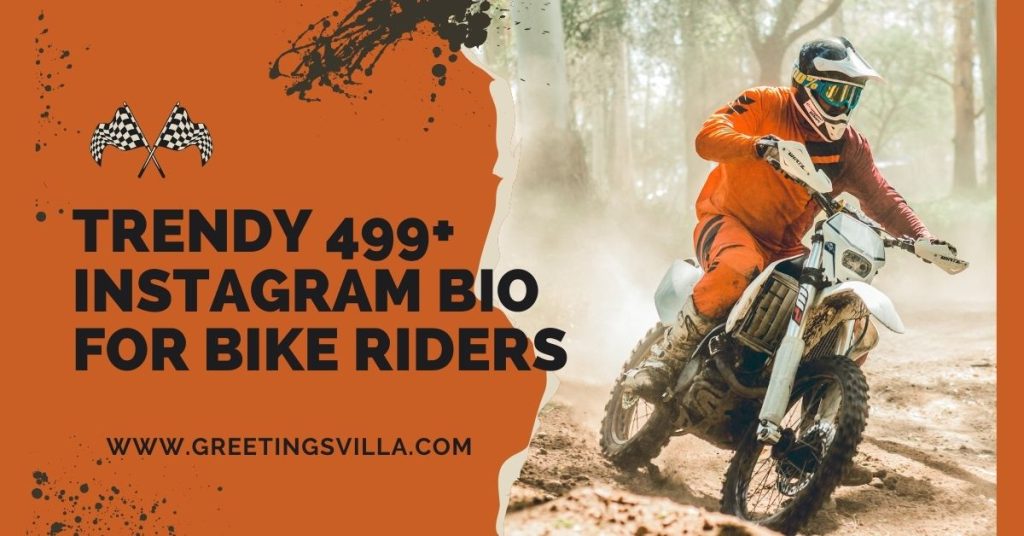Trendy 499+ Instagram Bio for Bike Riders