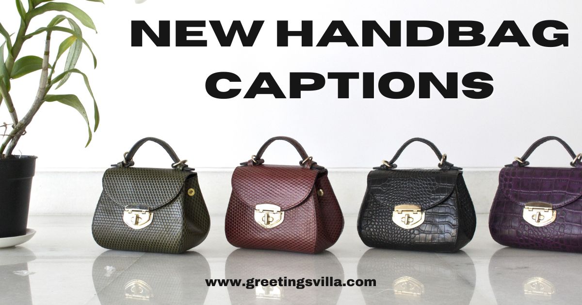 New Handbag Captions with Quotes Brown
